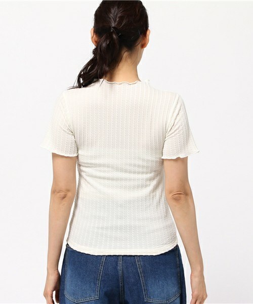 archives（アルシーヴ）の「【店舗限定商品】メローハイネック半袖プルオーバー（Tシャツ/カットソー・レディース・オフホワイト/ブラック/ネイビー・MEDIUM）」の6枚目の写真