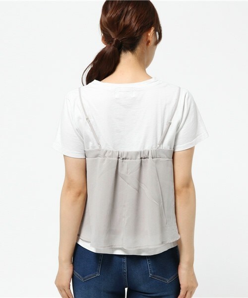 archives（アルシーヴ）の「ラメシフォンキャミ（シャツ/ブラウス・レディース・アイボリー/ブラック/グレー・MEDIUM）」の6枚目の写真