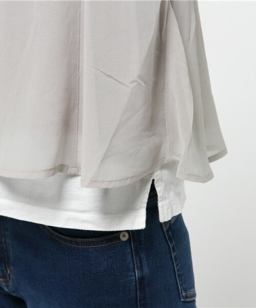 archives（アルシーヴ）の「ラメシフォンキャミ（シャツ/ブラウス・レディース・アイボリー/ブラック/グレー・MEDIUM）」の9枚目の写真