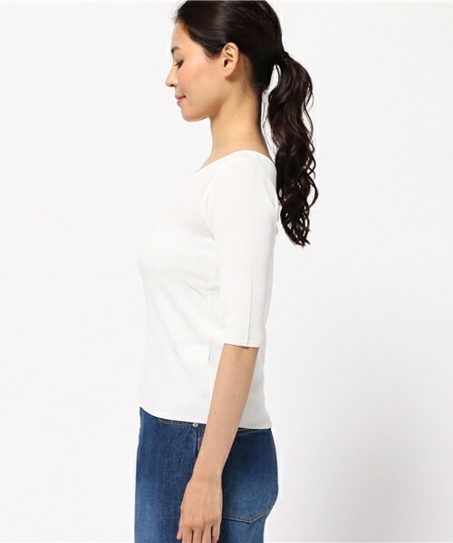 archives（アルシーヴ）の「【店舗限定商品】Vネックリブトップス（ニット/セーター・レディース・アイボリー/カーキ/ネイビー/イエロー・MEDIUM）」の6枚目の写真