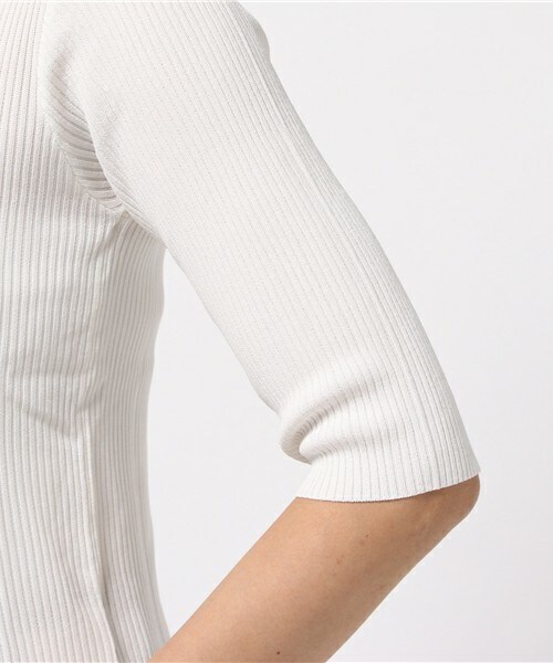 archives（アルシーヴ）の「【店舗限定商品】Vネックリブトップス（ニット/セーター・レディース・アイボリー/カーキ/ネイビー/イエロー・MEDIUM）」の9枚目の写真