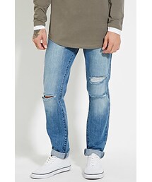 FOREVER 21 | ダメージスリムフィットジーンズ(パンツ)