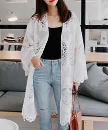 DHOLIC | シースルーレースオープンカーディガン(カーディガン/ボレロ)