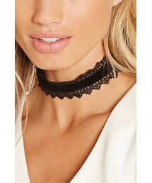 FOREVER 21 | ベルベットクロシェチョーカー(アクセサリー)