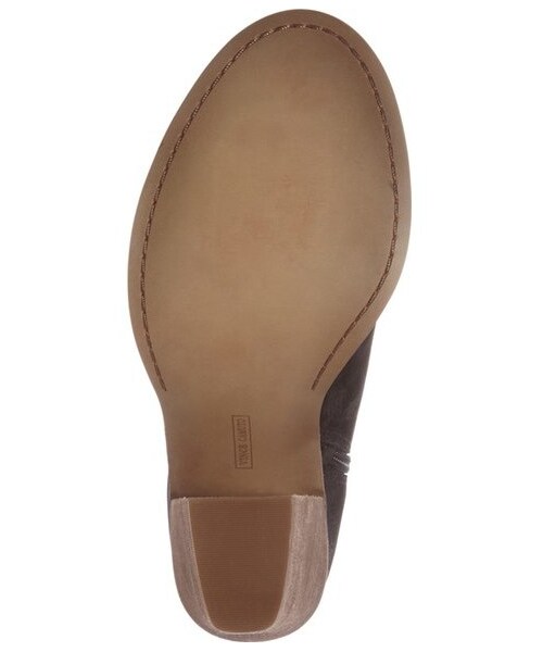 VINCE CAMUTO（ヴィンスカムート）の「Vince Camuto 'Katleen' Peep Toe Bootie (Women) (Nordstrom Exclusive)（ブーツ・レディース・Black/Brown・Regular 4 M/Regular 8.5 M）」の4枚目の写真