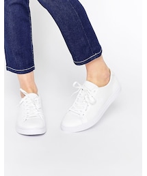 LACOSTE | Lacoste Showcourt Lace 1 White Leather Sneakers(スニーカー)