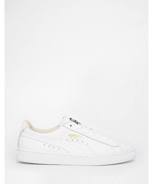 PUMA（プーマ）の「Puma Basket Classic White Sneakers（スニーカー・レディース・White・US 7/US 8/US 10/US 11/US 9）」の4枚目の写真
