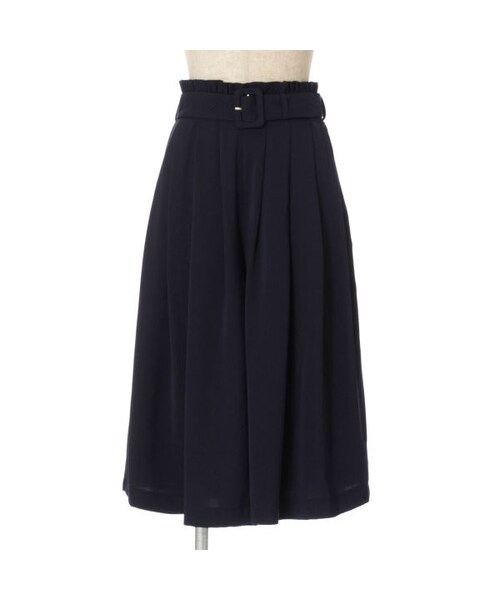 an another angelus(アンアナザーアンジェラス)の「太ベルト付きタックロングキュロット/an another angelus(その他パンツ・レディース・その他)」の3枚目の写真