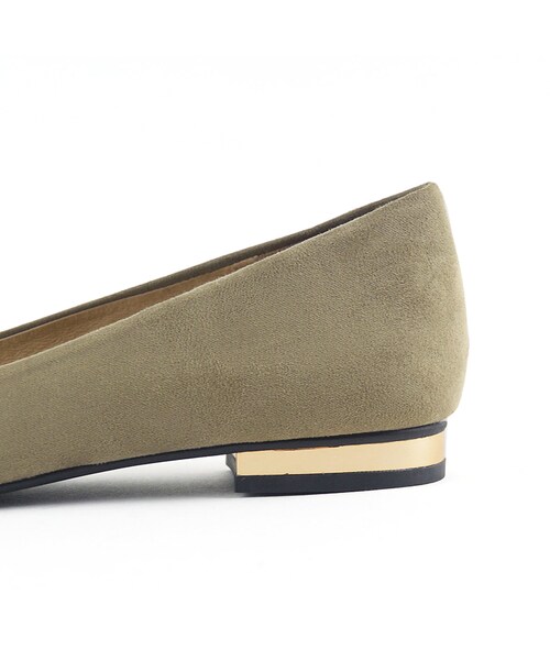 ORiental TRaffic（オリエンタルトラフィック）の「ポインテッドフラットパンプス（その他・レディース・ブラック/カーキ/レッド・34/35/36/37/38/39/40/42）」の8枚目の写真