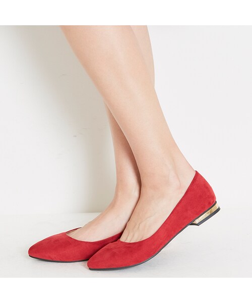 ORiental TRaffic（オリエンタルトラフィック）の「ポインテッドフラットパンプス（その他・レディース・ブラック/カーキ/レッド・34/35/36/37/38/39/40/42）」の13枚目の写真