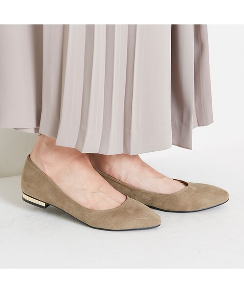 ORiental TRaffic（オリエンタルトラフィック）の「ポインテッドフラットパンプス（その他・レディース・ブラック/カーキ/レッド・34/35/36/37/38/39/40/42）」の12枚目の写真