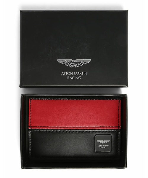 HACKETT LONDON（ハケットロンドン）の「Black and Red Card Wallet