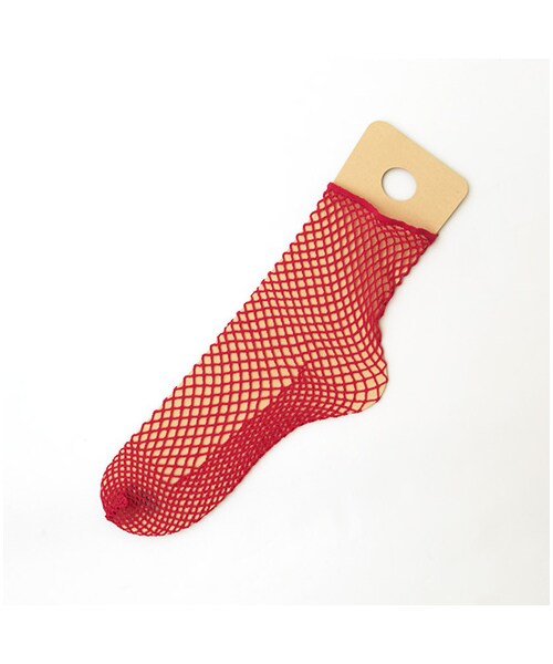 靴下屋（クツシタヤ）の「トーションフィッシュネットショートソックス（ソックス・靴下・レディース・オフホワイト/クロ/グレージュ/ローズピンク/カーキ・22.0～24.0cm）」の5枚目の写真