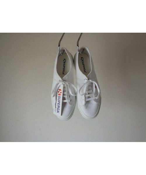 SUPERGA(スペルガ)の「SPERGA スペルガ "2750”キャンバススニーカー WHT&NVY【正規取り扱い品】(スニーカー・メンズ・その他)」の2枚目の写真