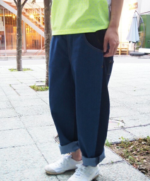 FRAPBOIS(フラボア)の「バイカラーデニム(デニムパンツ・レディース・ブルー/ネイビー・0/1)」の5枚目の写真