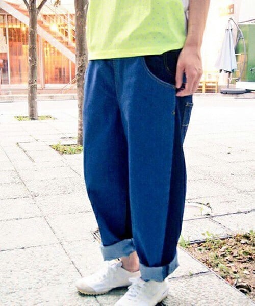 FRAPBOIS(フラボア)の「バイカラーデニム(デニムパンツ・レディース・ブルー/ネイビー・0/1)」の10枚目の写真