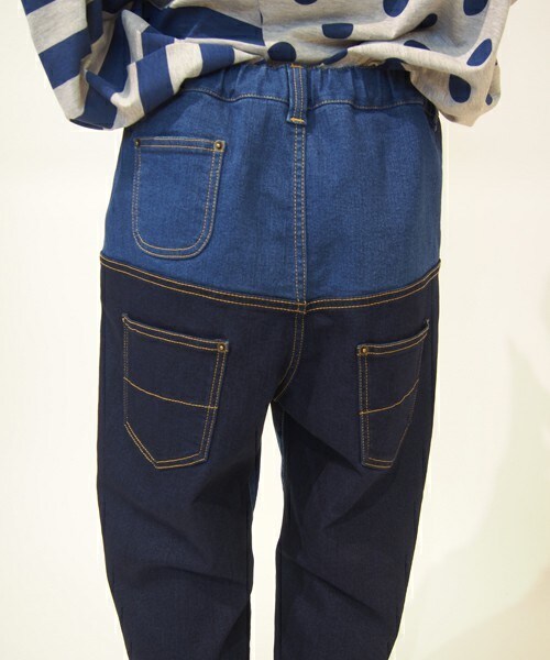 FRAPBOIS(フラボア)の「バイカラーデニム(デニムパンツ・レディース・ブルー/ネイビー・0/1)」の7枚目の写真