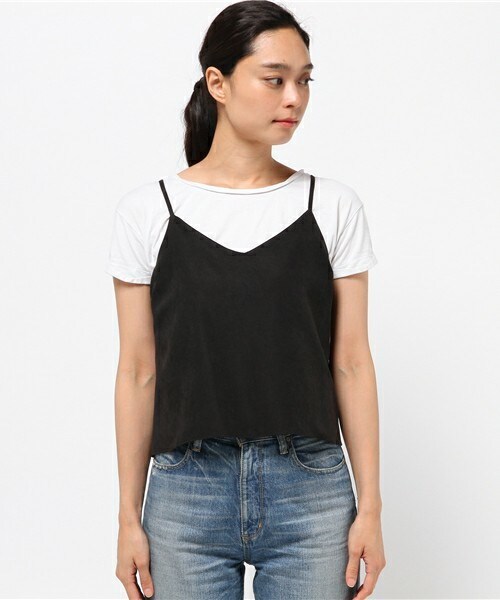 archives（アルシーヴ）の「ピーチタッチシンプルキャミ（シャツ/ブラウス・レディース・アイボリー/ブラック/カーキ/ピンク・MEDIUM）」の5枚目の写真