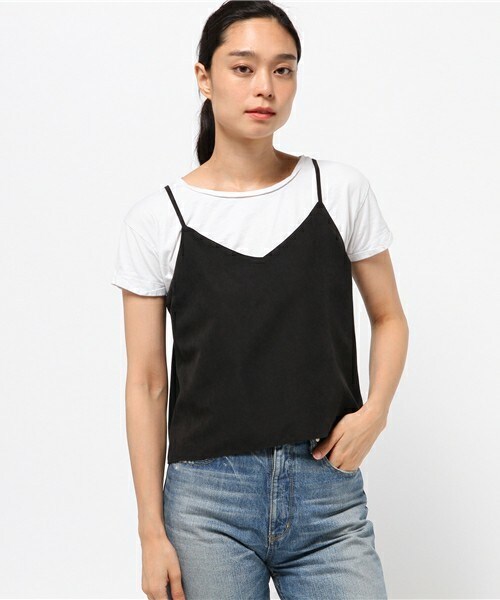 archives（アルシーヴ）の「ピーチタッチシンプルキャミ（シャツ/ブラウス・レディース・アイボリー/ブラック/カーキ/ピンク・MEDIUM）」の2枚目の写真