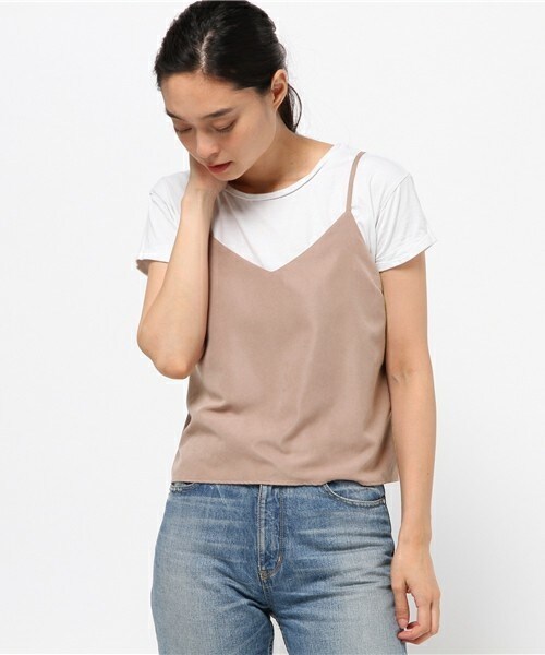 archives（アルシーヴ）の「ピーチタッチシンプルキャミ（シャツ/ブラウス・レディース・アイボリー/ブラック/カーキ/ピンク・MEDIUM）」の11枚目の写真