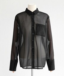 DHOLIC | 2COLORSシアーブラウス(シャツ/ブラウス)