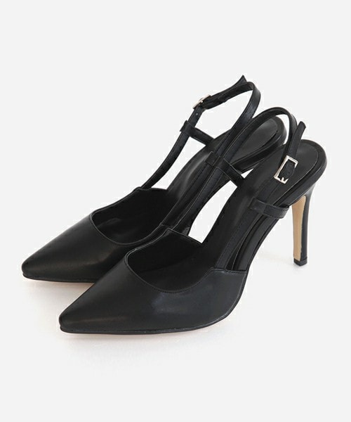 DHOLIC（ディーホリック）の「スリングバックヒールパンプス（パンプス・レディース・シルバー/ブラック/ベージュ/ワイン・225/230/235/240/245/250）」の2枚目の写真