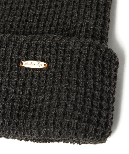 studio CLIP（スタディオクリップ）の「畦プレーンニットワッチ（帽子・グレー/チャコール/アイボリー/ブルー・F）」の6枚目の写真