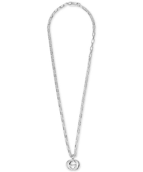 GUCCI(グッチ)の「Gucci Gucci Women's Sterling Silver Interlocking G Pendant Necklace YBB29571000100U(ネックレス・レディース・Silver・One Size)」の2枚目の写真