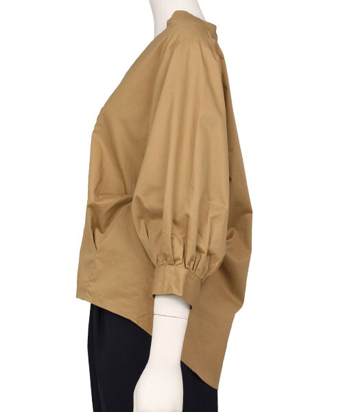 RANDA（ランダ）の「【2016AW新作】ドルマンVネックギャザーブラウス/BB0636/YB[0830]（トップス・レディース・ベージュ/ブラウン/ホワイト・0/1）」の4枚目の写真