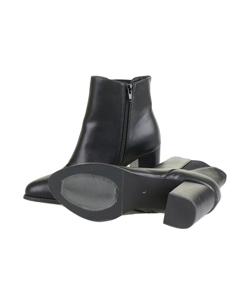 31 Sons de mode（トランテアン　ソン　ドゥ　モード）の「チャンキーヒールサイドゴアブーツ（シューズ・レディース・ブラック/ブラウン・S/M/L）」の9枚目の写真