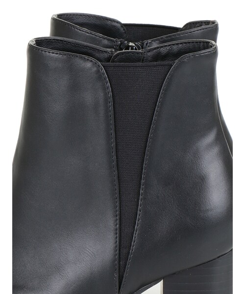 31 Sons de mode（トランテアン　ソン　ドゥ　モード）の「チャンキーヒールサイドゴアブーツ（シューズ・レディース・ブラック/ブラウン・S/M/L）」の7枚目の写真