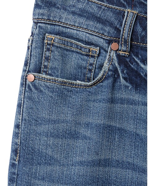 31 Sons de mode（トランテアン　ソン　ドゥ　モード）の「ハイウエストスキニーデニム【スタッフブログ掲載】（パンツ・レディース・サックスブルー/インディゴブルー・36/38）」の4枚目の写真