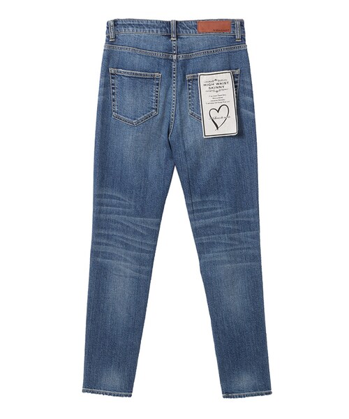 31 Sons de mode（トランテアン　ソン　ドゥ　モード）の「ハイウエストスキニーデニム【スタッフブログ掲載】（パンツ・レディース・サックスブルー/インディゴブルー・36/38）」の5枚目の写真