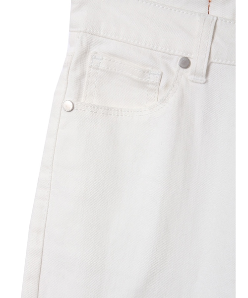 31 Sons de mode（トランテアン　ソン　ドゥ　モード）の「ハイウエストスキニーデニム【インスタグラム掲載】（パンツ・レディース・オフホワイト/ブラック）」の4枚目の写真