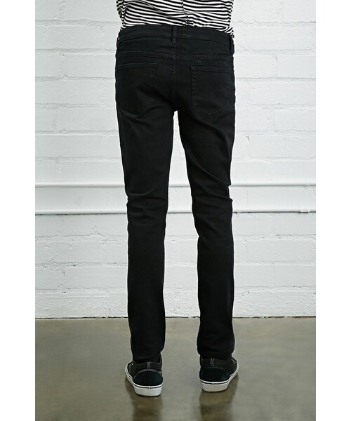 FOREVER 21（フォーエバー トゥエンティーワン）の「[MEN]スリムフィットジーンズ（パンツ・メンズ・BLACK・28/30/29/30/30/30/30/32/31/32/32/30/32/32/33/32/34/32）」の3枚目の写真