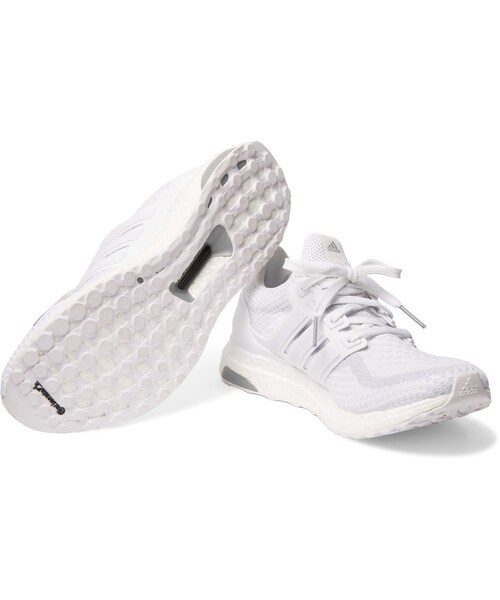 adidas(アディダス)の「Adidas Originals Ultra Boost Rubber-Trimmed Primeknit Sneakers(スニーカー・メンズ・White・UK6.5)」の2枚目の写真