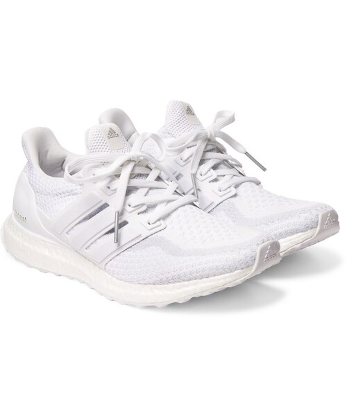 adidas(アディダス)の「Adidas Originals Ultra Boost Rubber-Trimmed Primeknit Sneakers(スニーカー・メンズ・White・UK6.5)」の5枚目の写真
