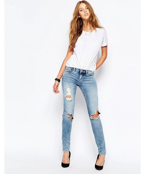 Blank NYC(-)の「BLANK NYC Blank NYC Skinny Jeans With Rips & Distressing(デニムパンツ・レディース・Blue・W29)」の3枚目の写真