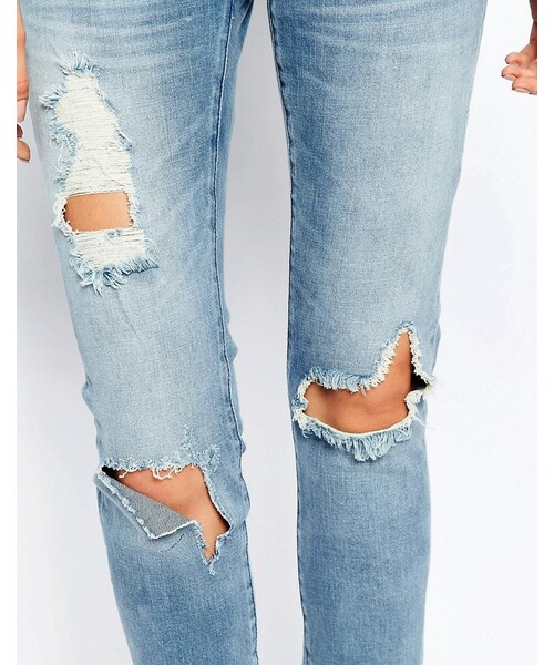 Blank NYC(-)の「BLANK NYC Blank NYC Skinny Jeans With Rips & Distressing(デニムパンツ・レディース・Blue・W29)」の2枚目の写真