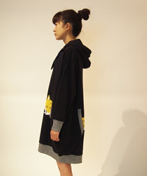FRAPBOIS（フラボア）の「MIZMARUトレーナーワンピ（ワンピース・レディース・ブラック/グレー・1）」の10枚目の写真