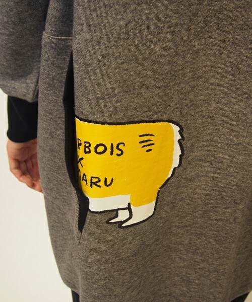 FRAPBOIS（フラボア）の「MIZMARUトレーナーワンピ（ワンピース・レディース・ブラック/グレー・1）」の4枚目の写真