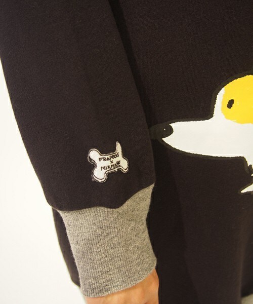 FRAPBOIS（フラボア）の「MIZMARUトレーナーワンピ（ワンピース・レディース・ブラック/グレー・1）」の8枚目の写真