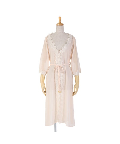 an another angelus（アンアナザーアンジェラス）の「レース使いシフォンガウン/an another angelus limited（その他トップス・レディース・その他）」の2枚目の写真