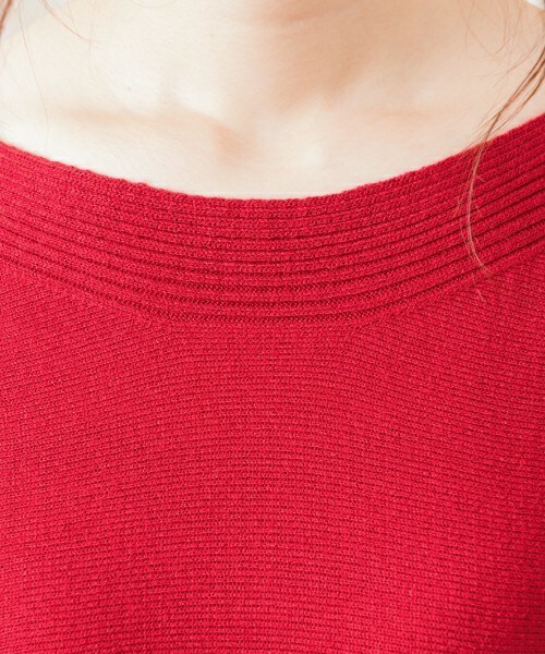 INTERPLANET（インタープラネット）の「《WEARISTA 三橋栄香セレクト》ソリストヒートドルマンニット（ニット/セーター・レディース・ブラック/グレー/キャメル/ワイン・FREE）」の8枚目の写真