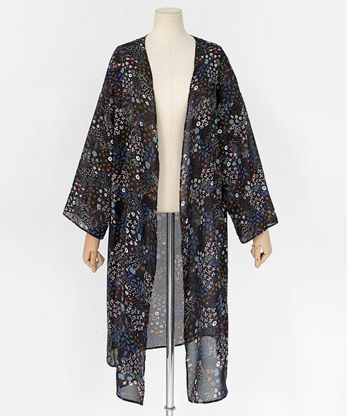 DHOLIC（ディーホリック）の「フローラルオープンカーディガン（その他トップス・レディース・ディープミント/ブラック・FREE）」の2枚目の写真