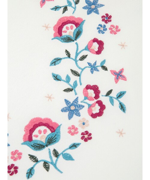 w closet（ダブルクローゼット）の「【A/W】刺繍フレア袖プルオーバー（トップス・レディース・オフホワイト/Sグレー/スミクロ・FREE）」の10枚目の写真