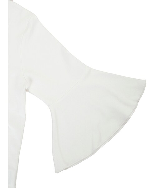 w closet（ダブルクローゼット）の「【A/W】刺繍フレア袖プルオーバー（トップス・レディース・オフホワイト/Sグレー/スミクロ・FREE）」の8枚目の写真