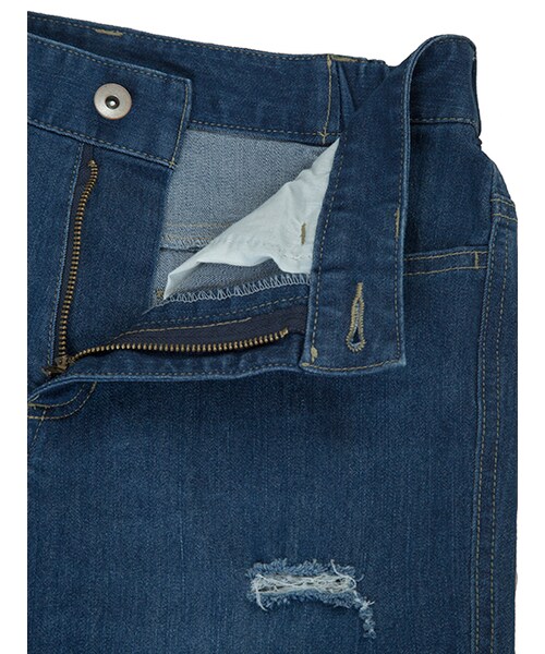 w closet（ダブルクローゼット）の「【A/W】ダメージスキニーパンツ（パンツ・レディース・Dブルー/グレー・FREE）」の7枚目の写真