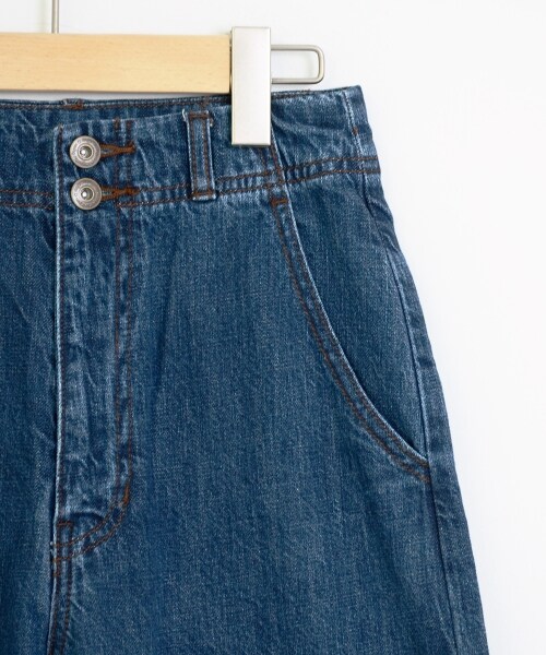 MAJESTIC LEGON（マジェスティックレゴン）の「ワイドデニムパンツ（パンツ・レディース・ブルー/ネイビー・Free）」の9枚目の写真