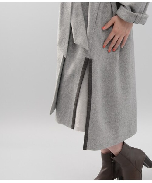 LE JUN（ルジュン）の「ウールモッサガウンコート（ジャケット/アウター・グレー/ベージュ・S/M）」の9枚目の写真